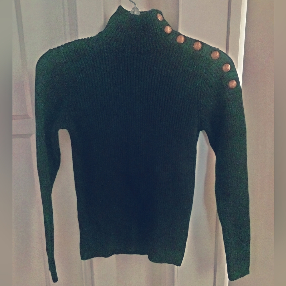 Ralph Lauren Gold Buttons Turtleneck SP